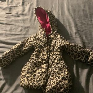 4T leopard winter coat